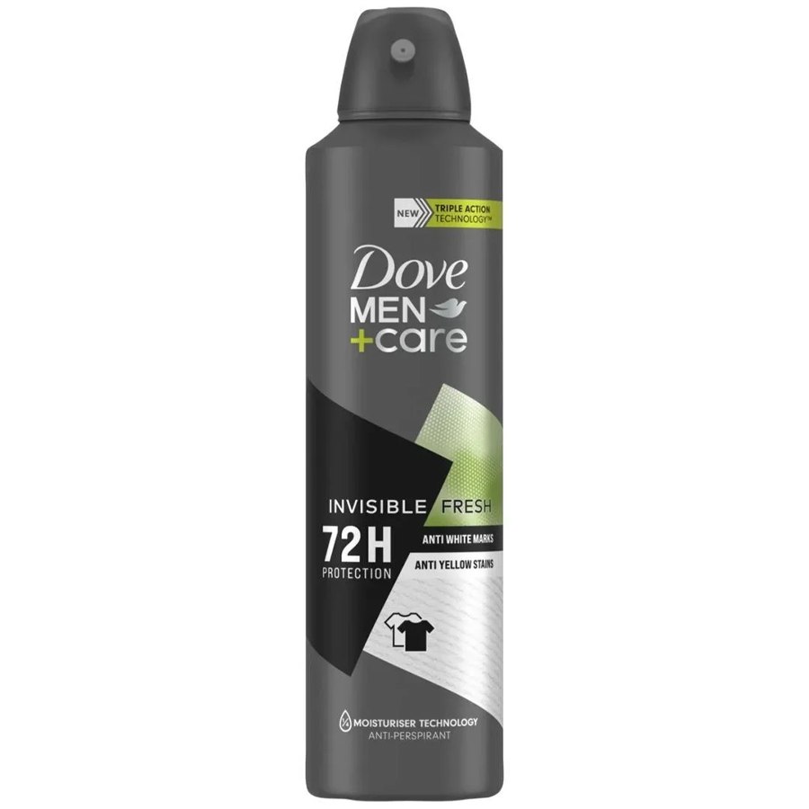 DOVE DEODORANT SPRAY 150 ML MEN+CARE INVISIBLE FRESH