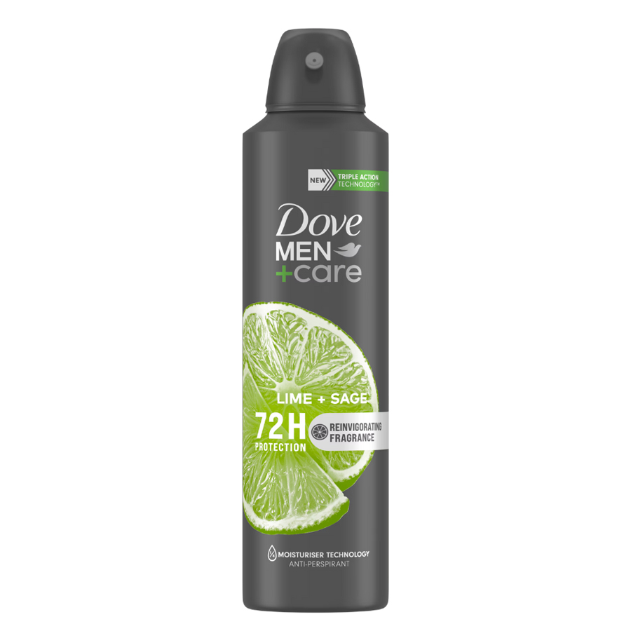 DOVE DEODORANT SPRAY 150 ML MEN+CARE LIME & SAGE