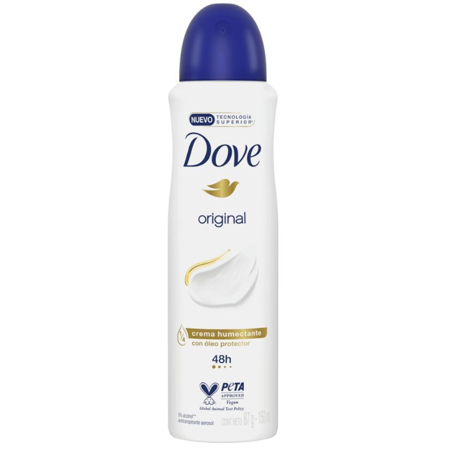 DOVE DEODORANT SPRAY 150 ML ORIGINAL VEGAN