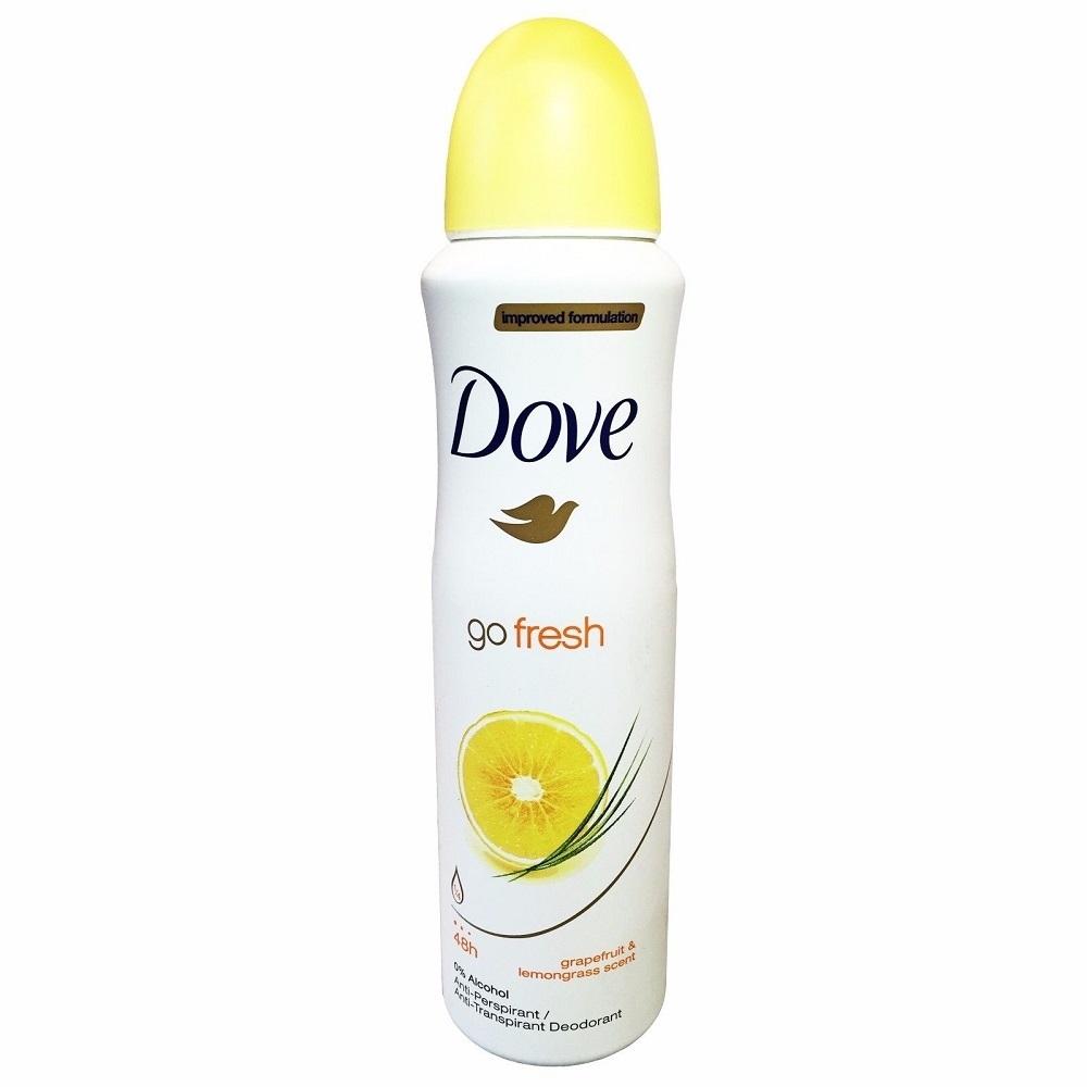 DOVE DEODORANT SPRAY 250 ML / 8.4 OZ GRAPERFRUIT