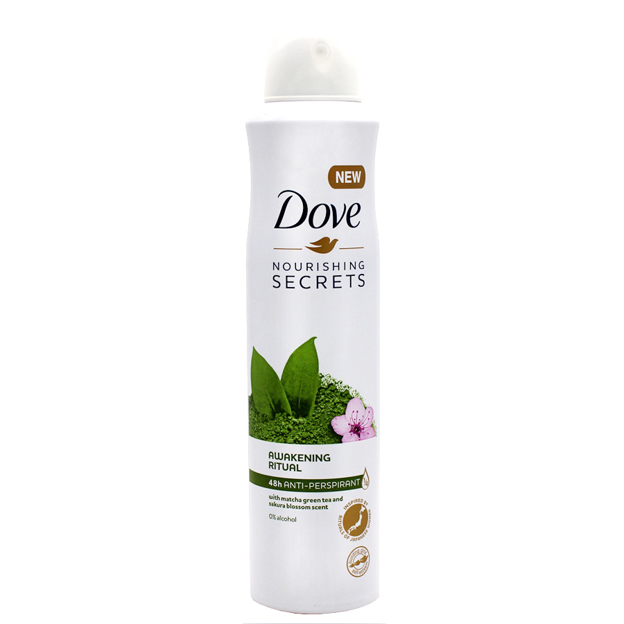 DOVE DEODORANT SPRAY 250 ML / 8.4 OZ MATCHA