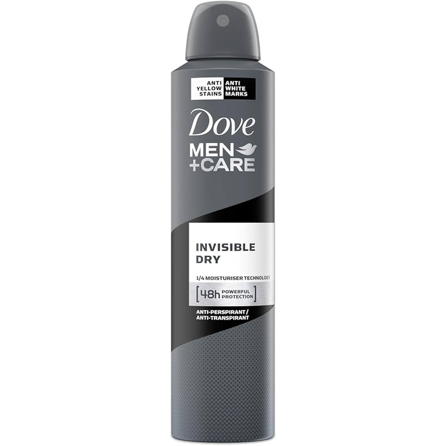 DOVE DEODORANT SPRAY 250 ML / 8.4 OZ MEN+CARE INVISIBLE DRY