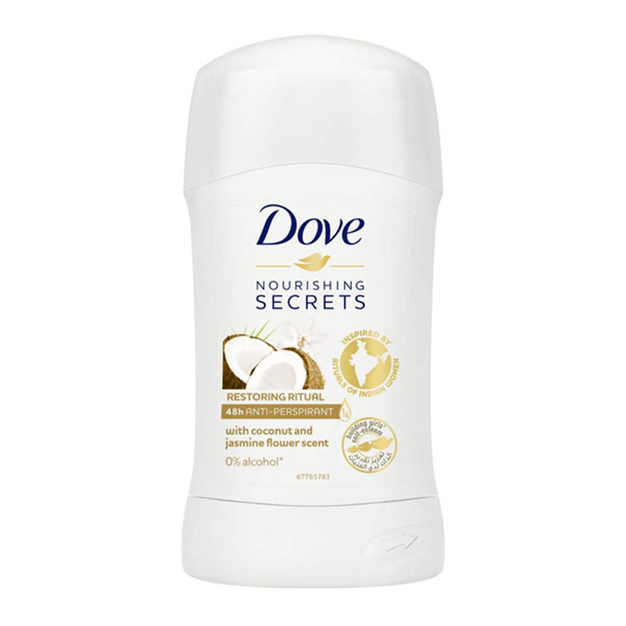 DOVE DEODORANT STICK 1.4 OZ / 40 G RISTORING RITUAL WITH COCONUT & JASMINE FLOWER SCENT