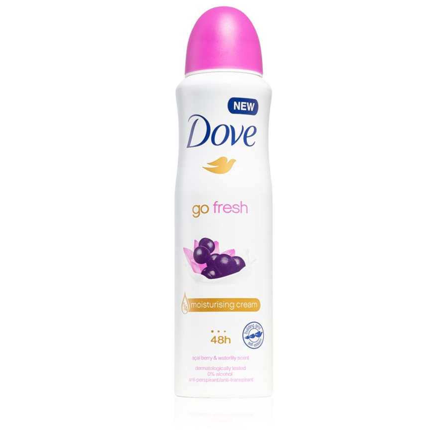 DOVE DEOEORANT SPRAY 150 ML ACAI BERRY & WATERLILY