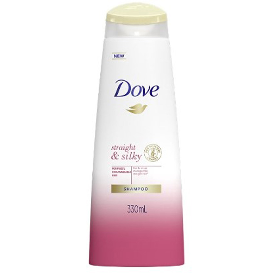 DOVE SHAMPOO 330 ML STRAIGHT SILKY