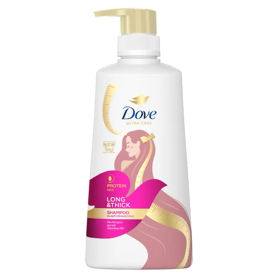 DOVE SHAMPOO 410 ML LONG AND THICK