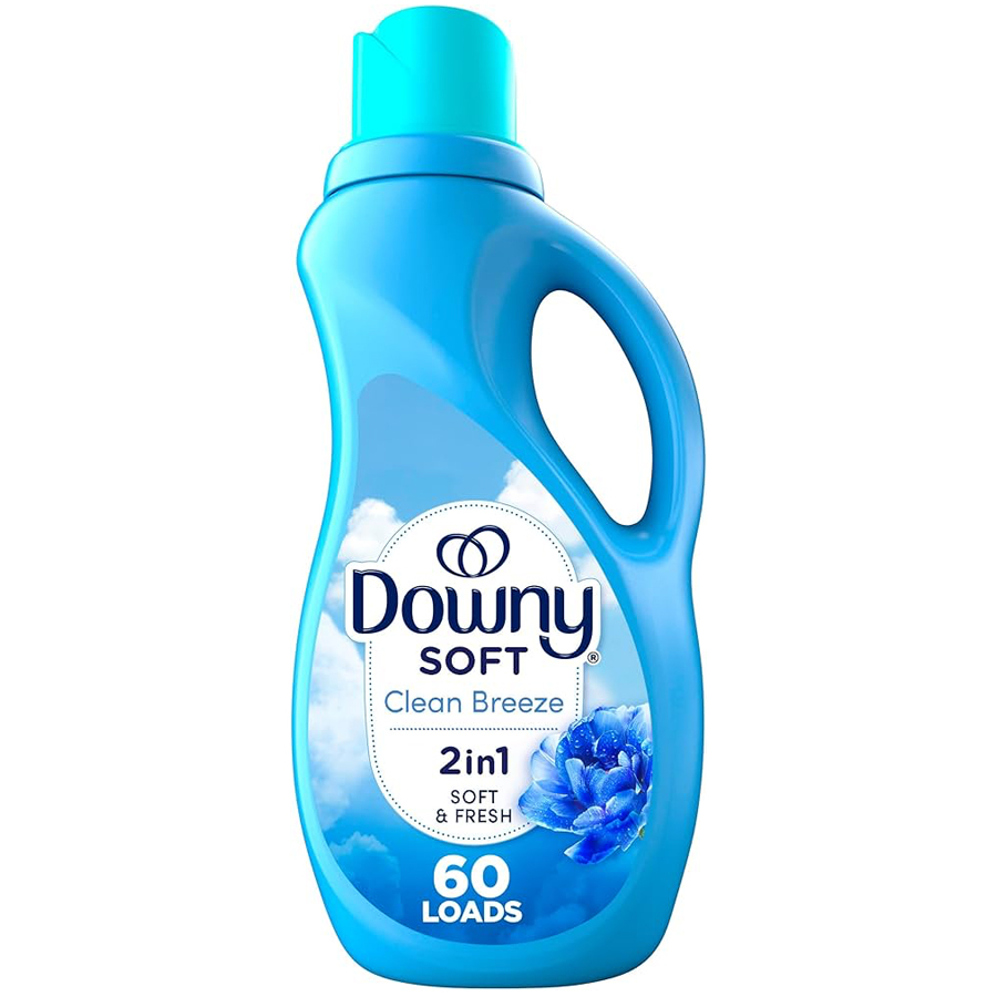 DOWNY FABRIC SOFTENER 44 OZ CLEAN BREEZE 2 IN 1