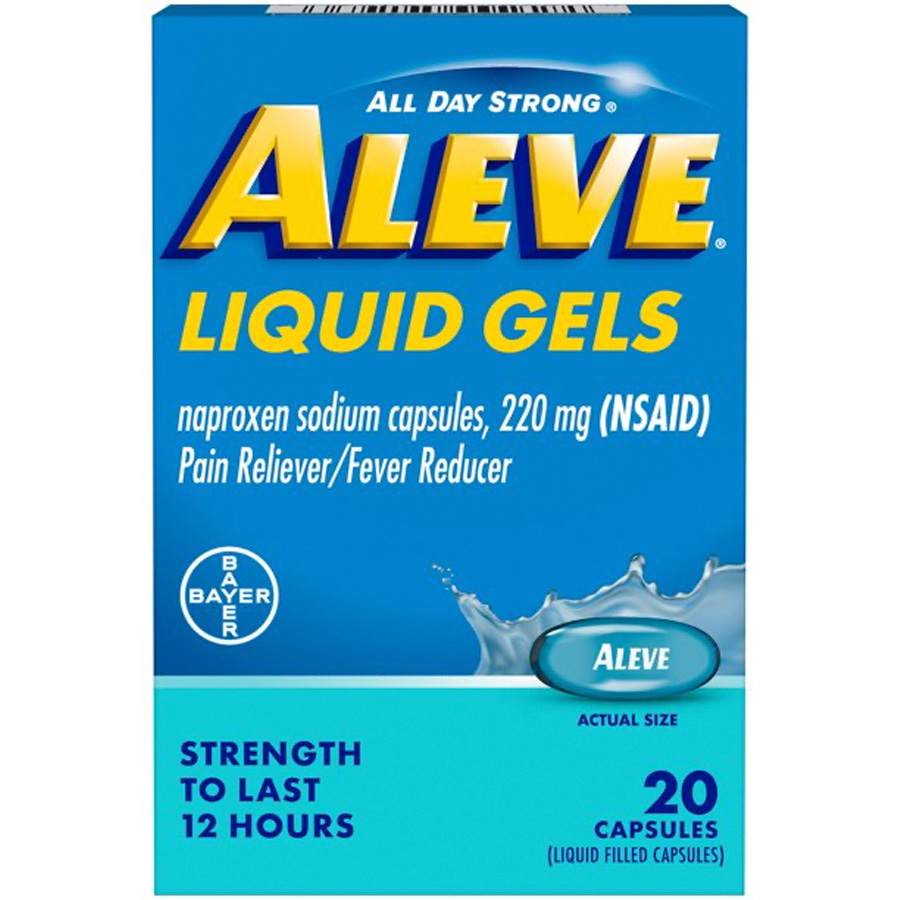 ALEVE LIQUID GEL CAPS 20 CT