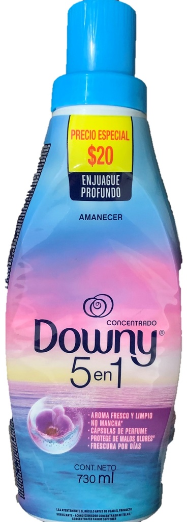 DOWNY FABRIC SOFTENER 730 ML LE AMANCECER 5N1