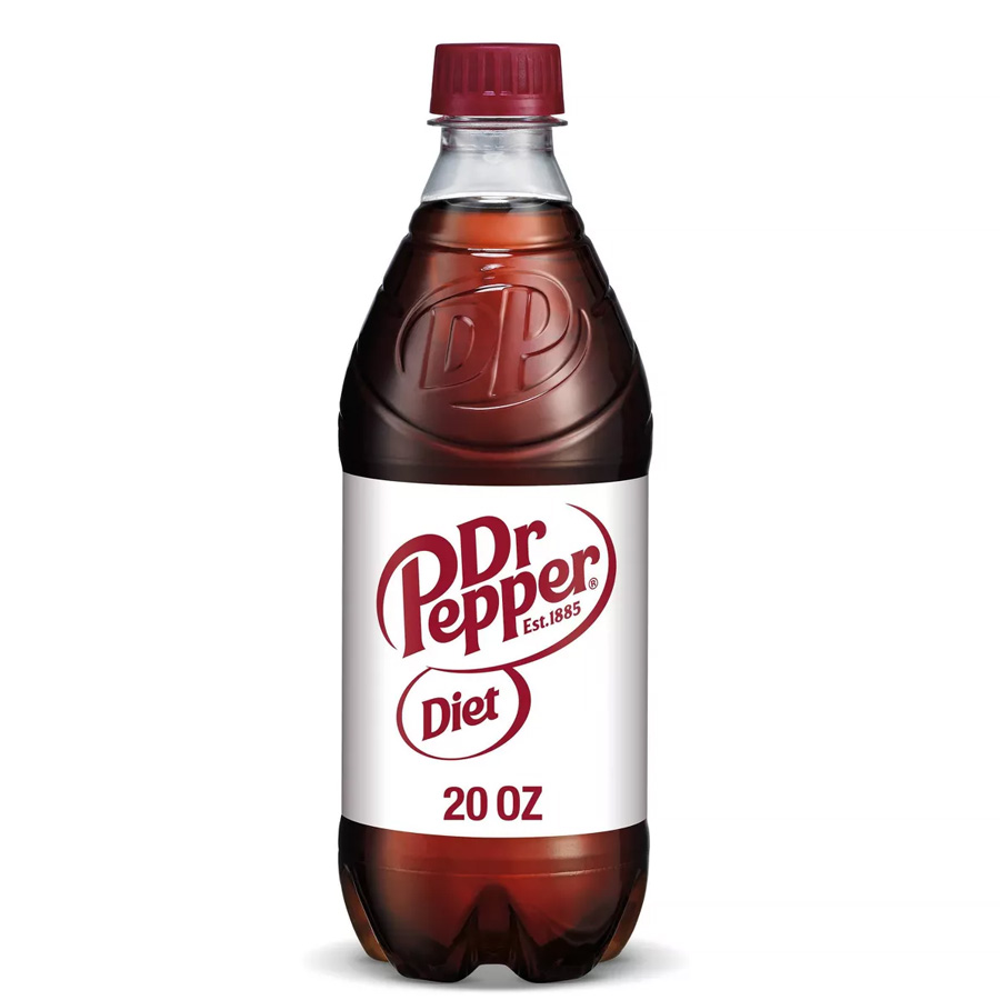 DR.PEPPER BOTTLES 20 OZ DIET