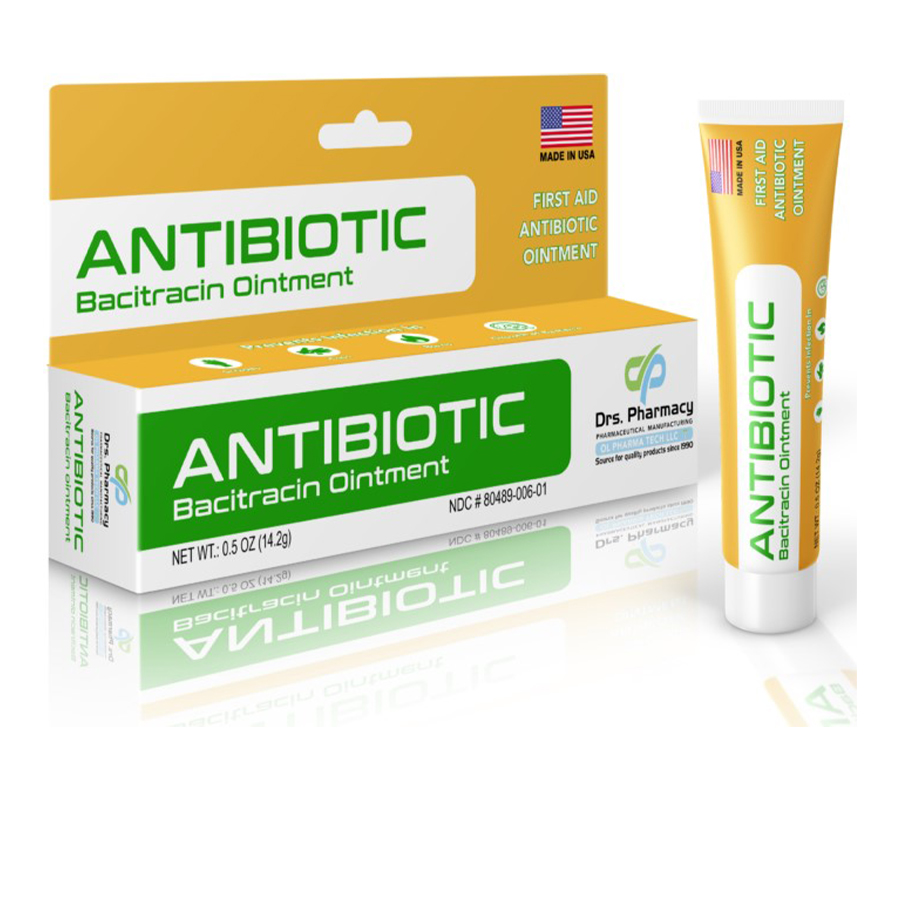 DRS. PHARMACY ANTIBIOTIC BACITRACIN 0.5 OZ