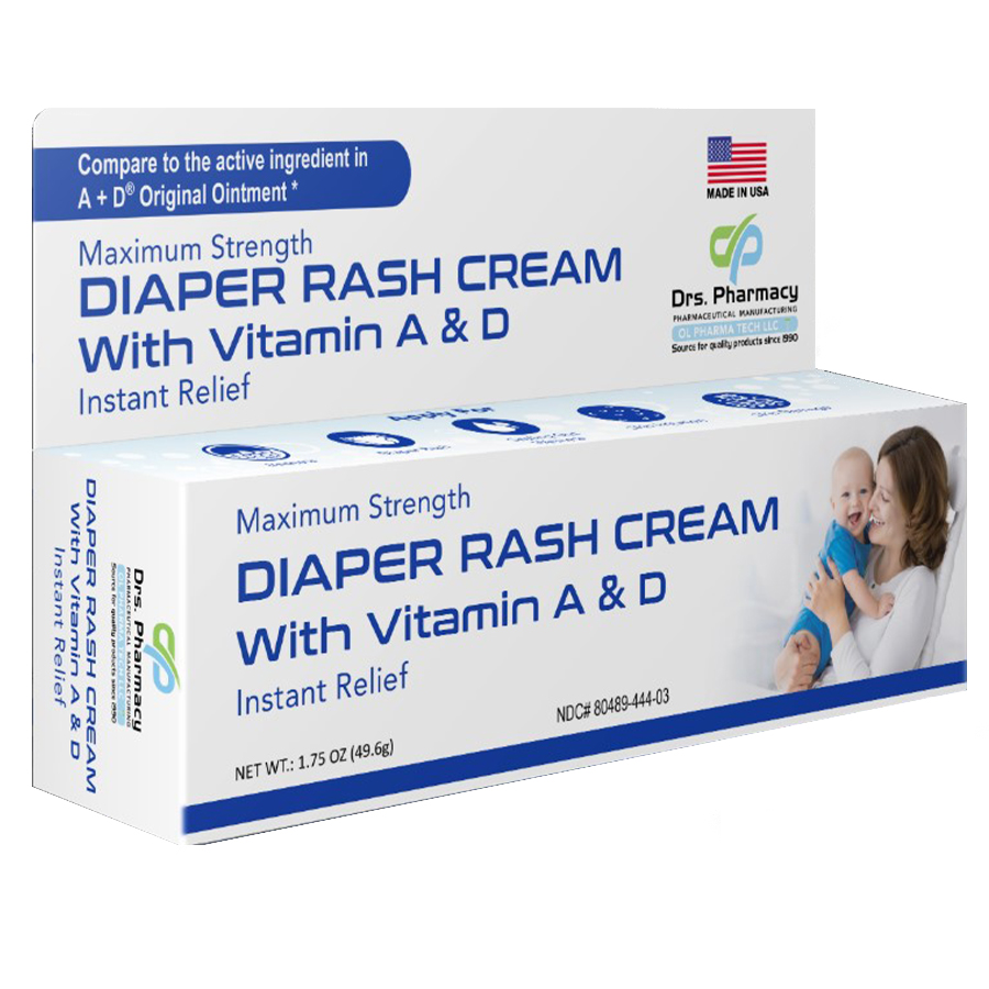 DRS. PHARMACY DIAPER RASH CREAM 1.75 OZ