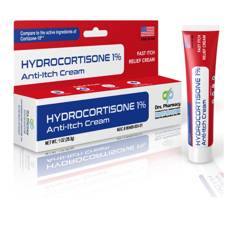 DRS. PHARMACY HYDROCORTISONE ANTI-ITCH 1 OZ