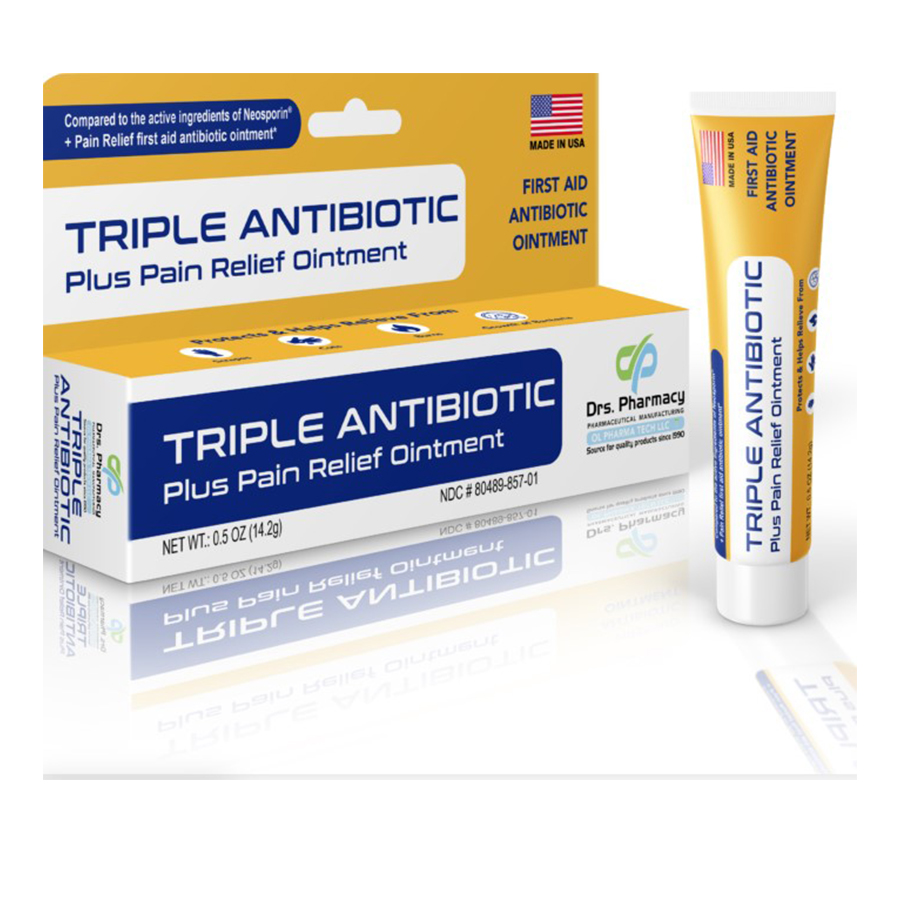 DRS. PHARMACY TRIPLE ANTIBIOTIC+PAIN RELIEF 0.5 OZ