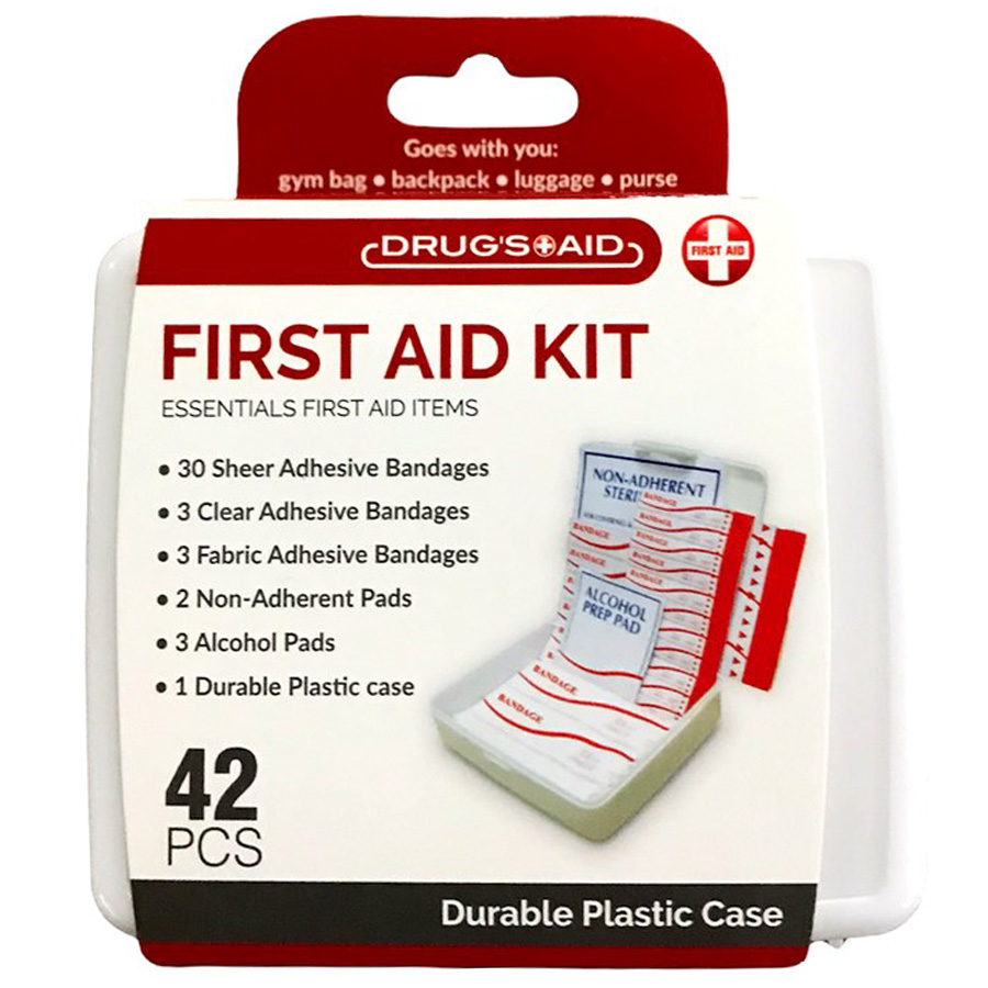 DRUGS AID FIRST AID KIT 42 PC