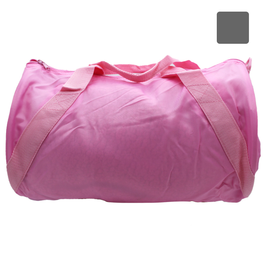DUFFLE BAG 1CT PINK AND GREY ASSTD