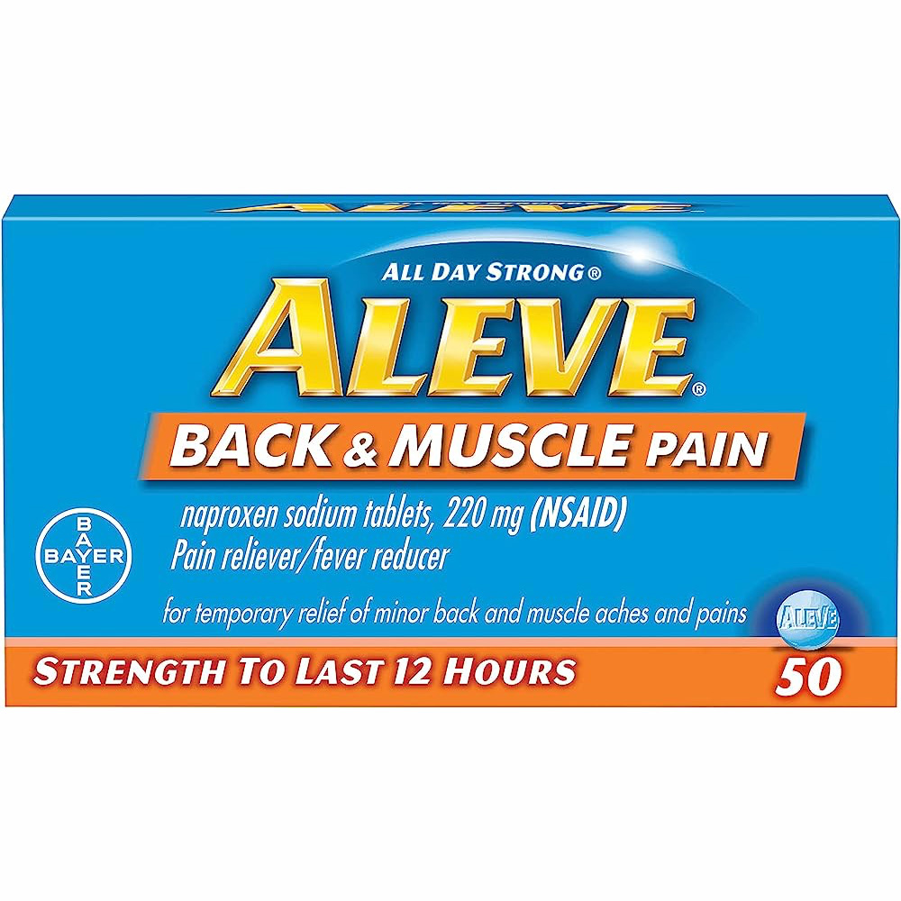 ALEVE TABLETS 50 CT BOTTLE BACK & MUSCLE
