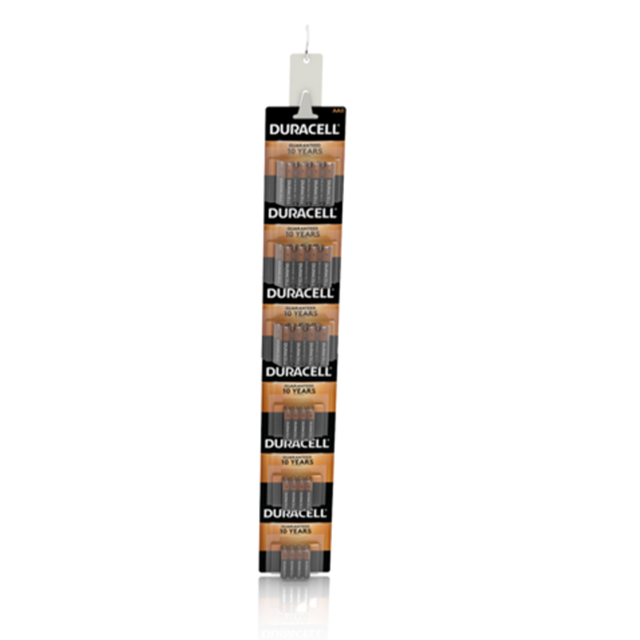 DURACELL BATTERIES 36 CT ALKALINE MIX COUNTER DISPLAY (24 CB AA4, 12 CB AAA4)