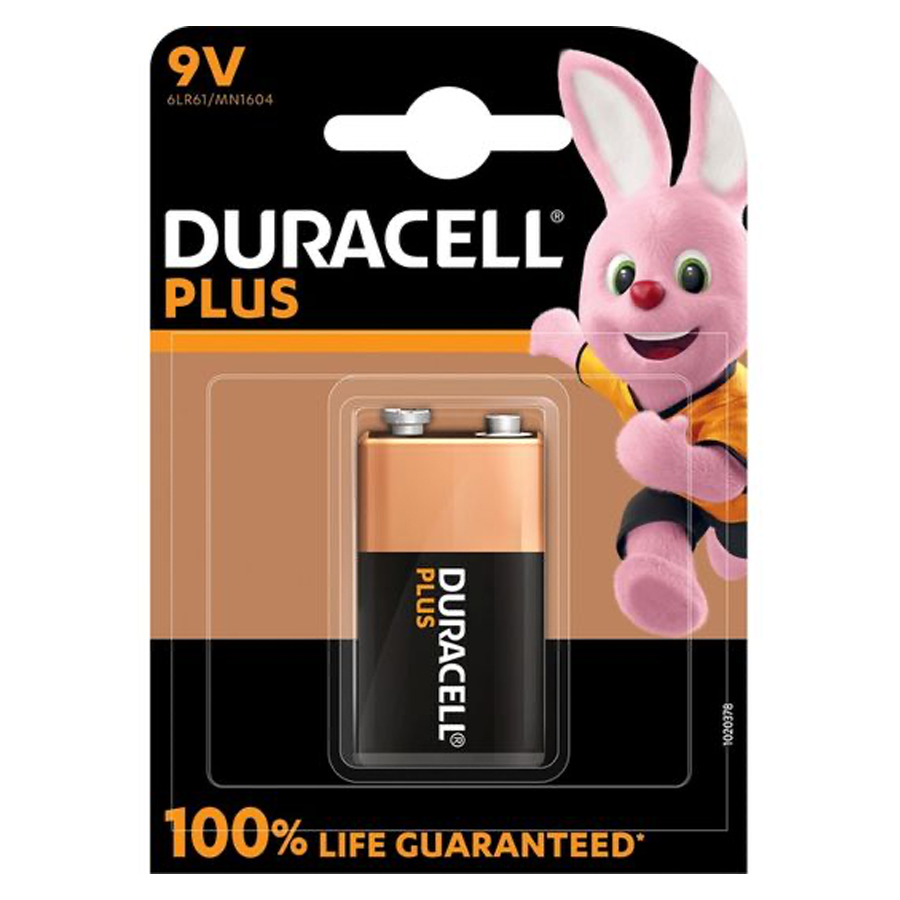 DURACELL BATTERIES 9V 1 PK PLUS