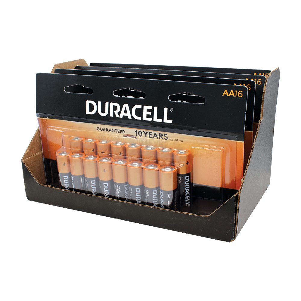 DURACELL BATTERIES AA16 COPPERTOP