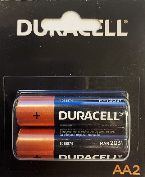 DURACELL BATTERIES AA2 BODEGA PACK COPPERTOP