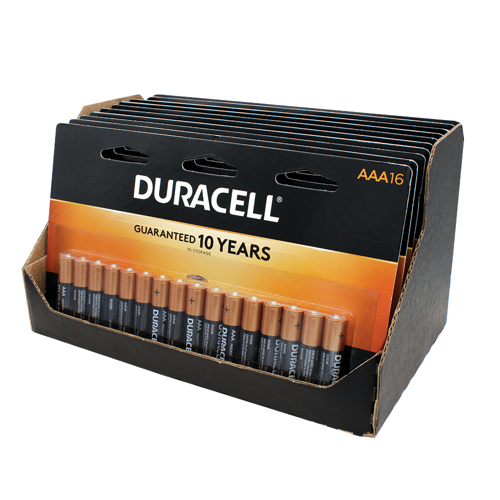 DURACELL BATTERIES AAA16 COPPERTOP