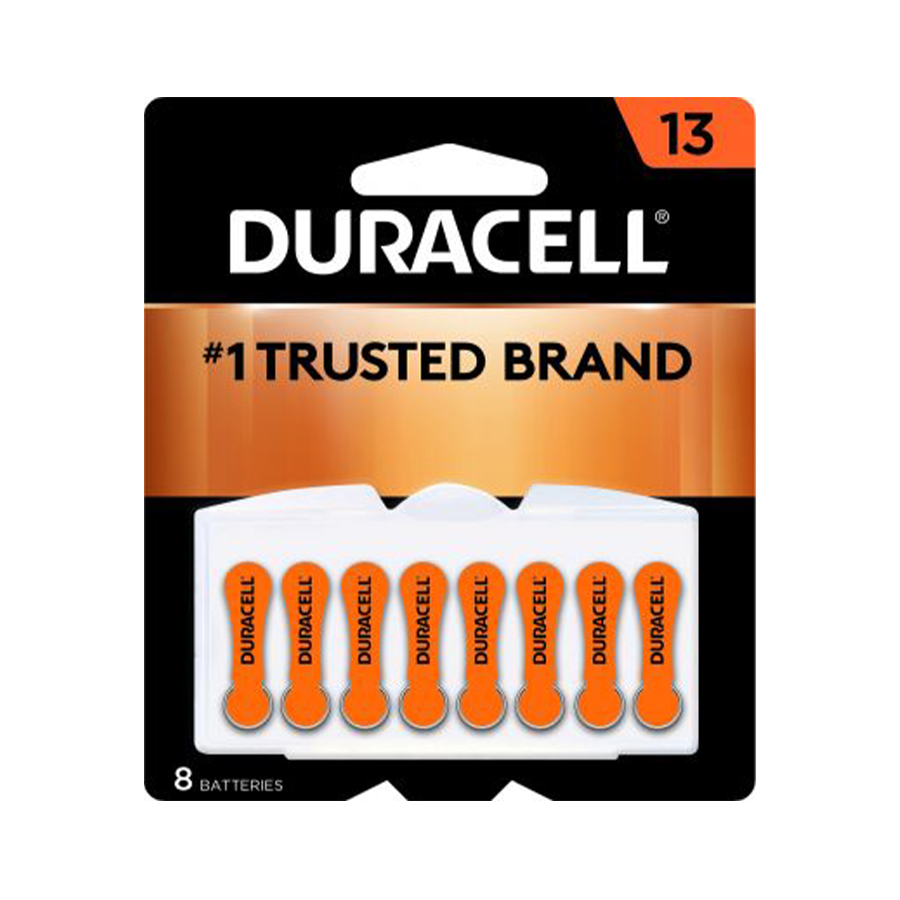 DURACELL HEARING AID BATTERIES 1 PK #13