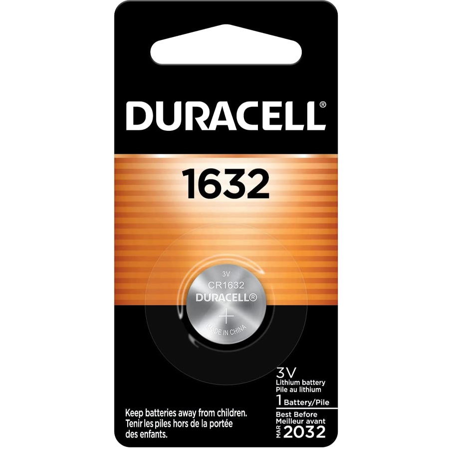 DURACELL LITHIUM BATTERIES 3V 1 PK #1632 COIN