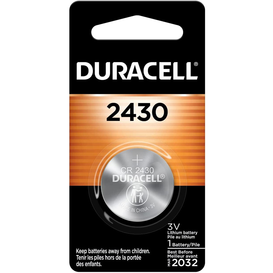 DURACELL LITHIUM BATTERY 3 V 1 PK #RC2430 COIN