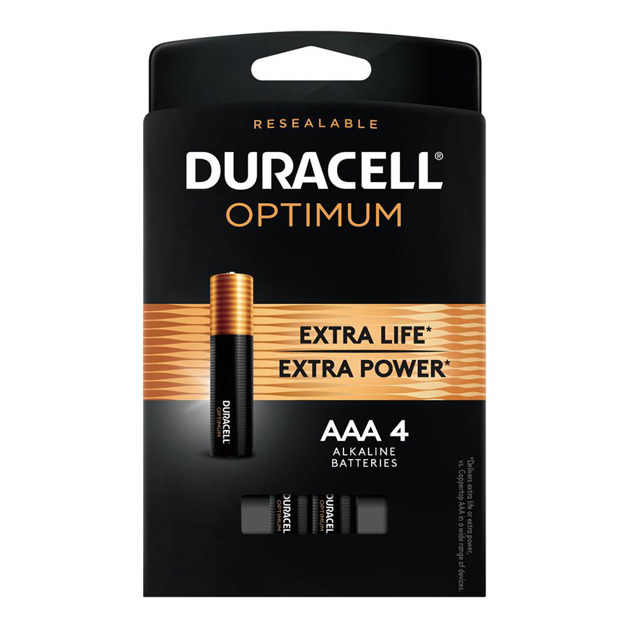 DURACELL OPTIMIM BATTERIES AAA4