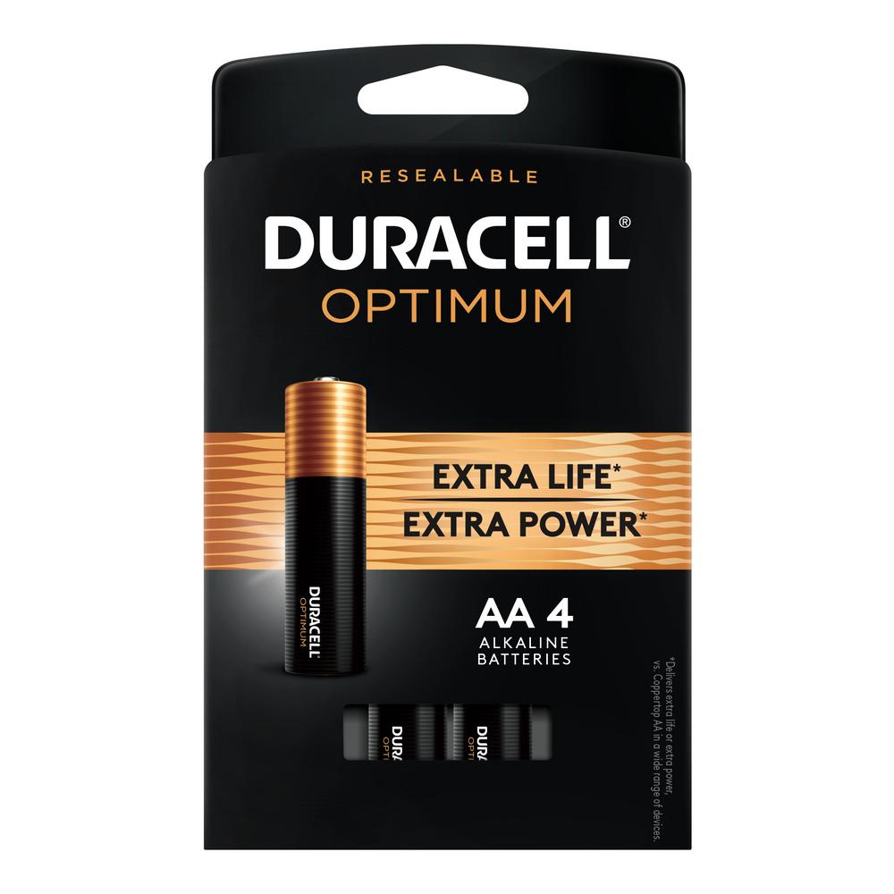 DURACELL OPTIMUM BATTERIES AA4