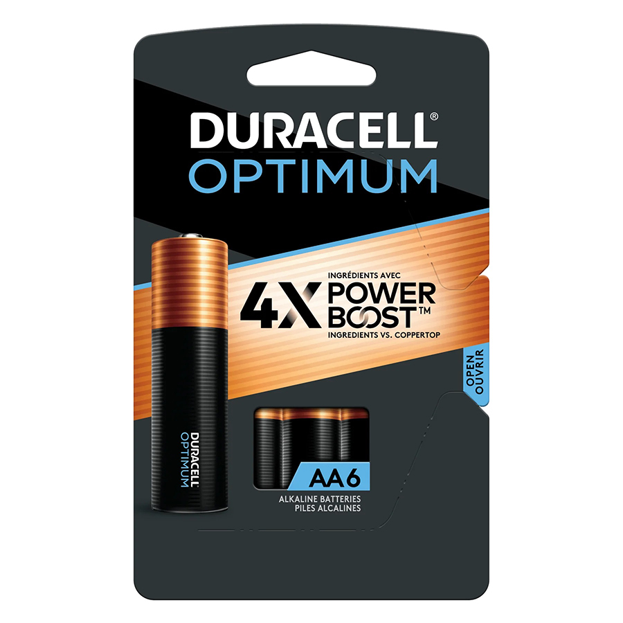 DURACELL OPTIMUM BATTERIES AA6 ALKALINE