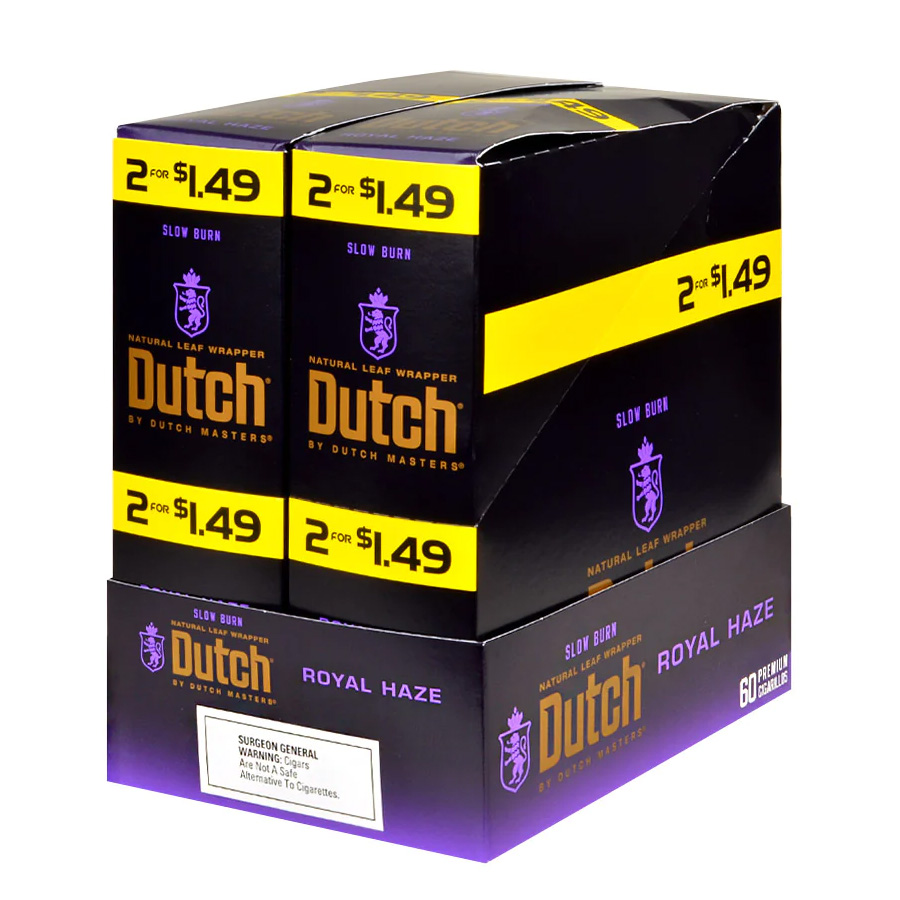 DUTCH MASTER CIGARS 2 CT 1.49 ROYAL HAZE