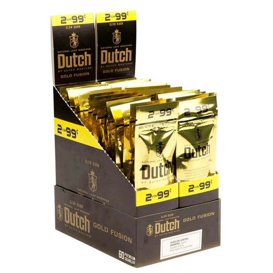 DUTCH MASTER CIGARS 2 CT GOLD FUSION