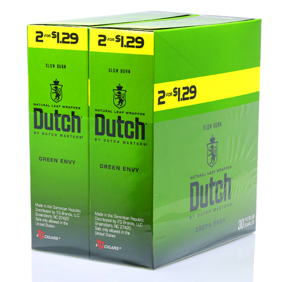 DUTCH MASTER CIGARS 2 CT GREEN ENVY