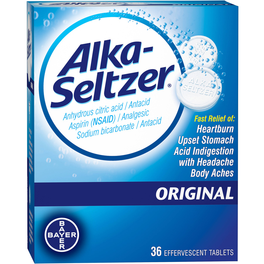 ALKA SELTZER ORIGINAL 2 CT TABLET DISPENSER BOX