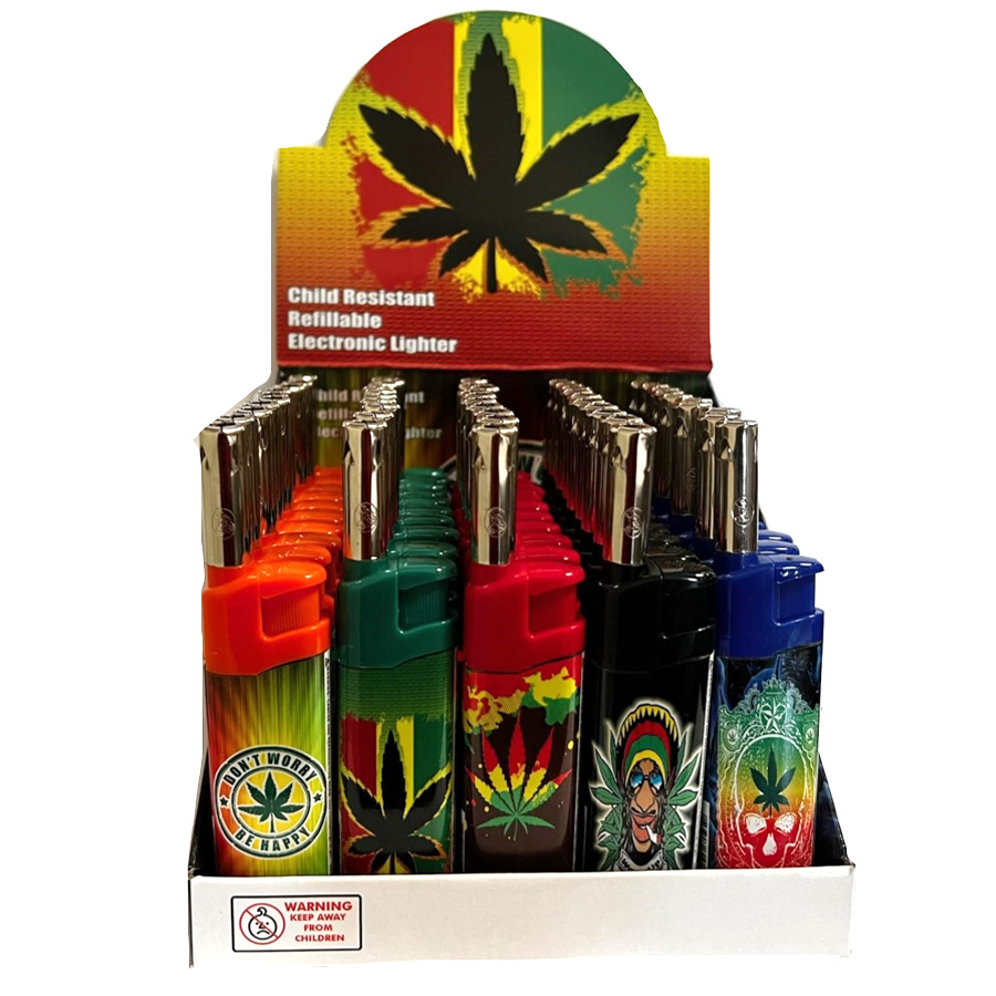EAGLE ELECTRONIC LIGHTER 1 CT LEAF THEME