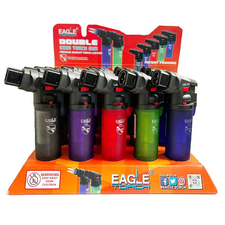 EAGLE TORCH LIGHTER 1 CT DOUBLE SIDE TORCH GUN (PT188DT)