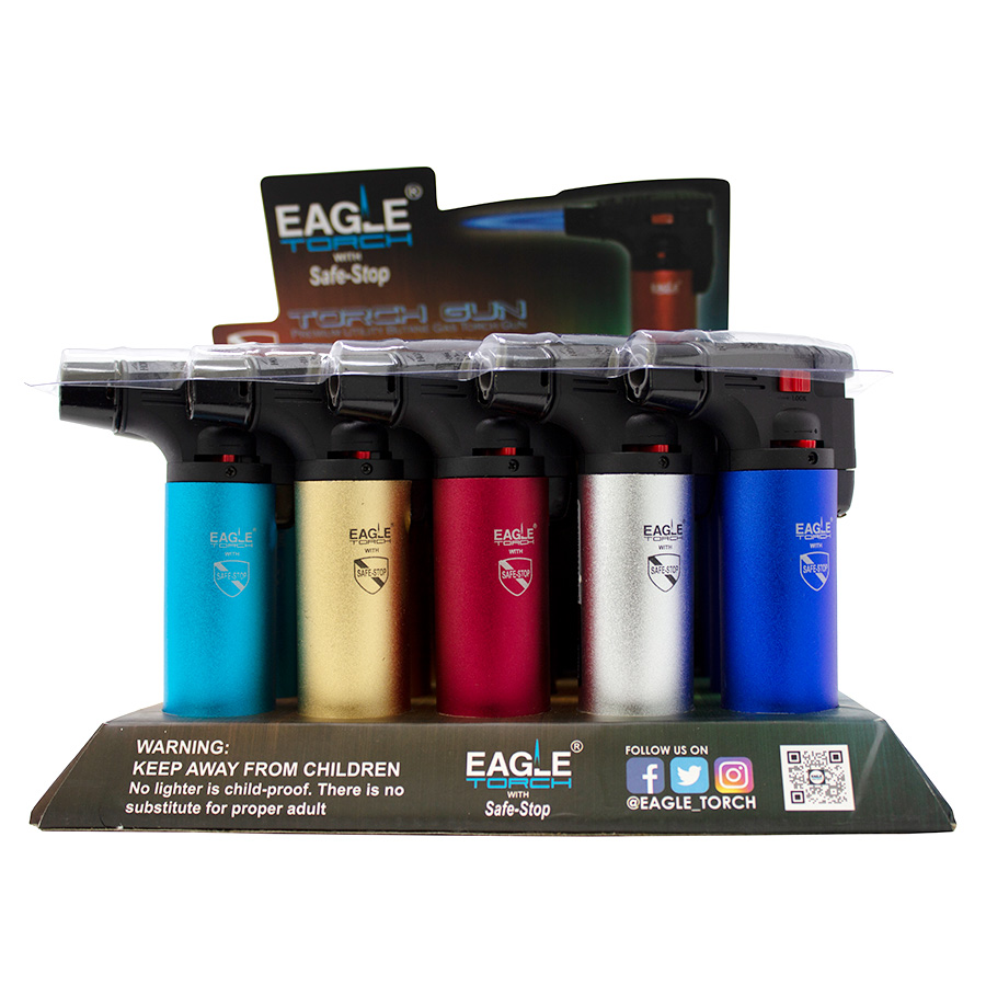 EAGLE TORCH LIGHTER 1 CT METALLIC GUN (PT101M)