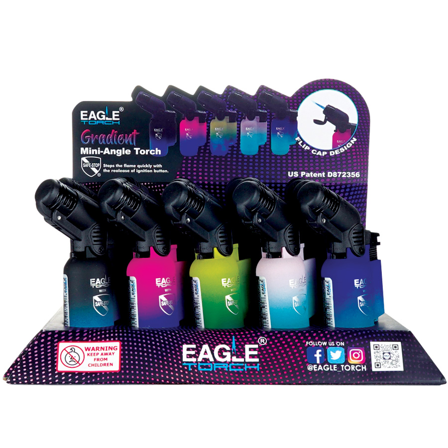 EAGLE TORCH LIGHTER 1 CT MINI-ANGLE TORCH GRADIENT (PT116G)