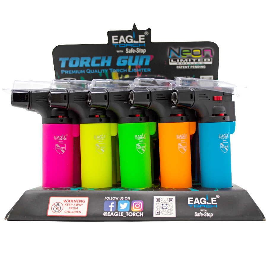 EAGLE TORCH LIGHTER 1 CT NEON MINI STRAIGHT (PT180MSN)