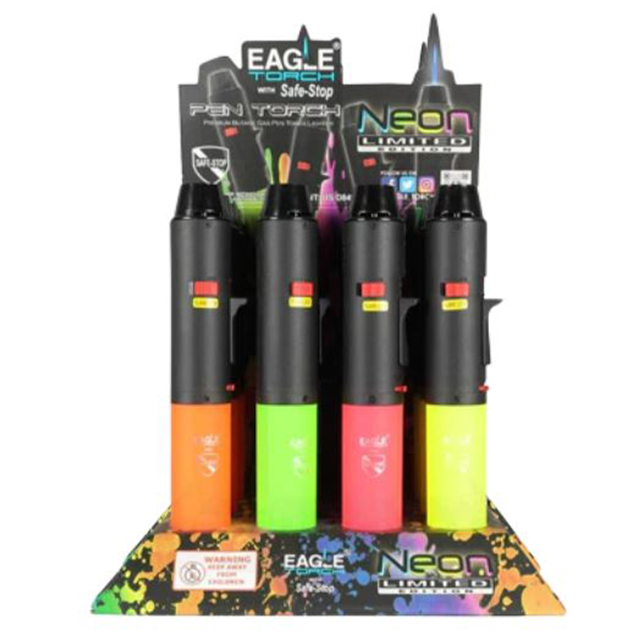EAGLE TORCH LIGHTERS 7 IN NEON PEN (PT 132 N)