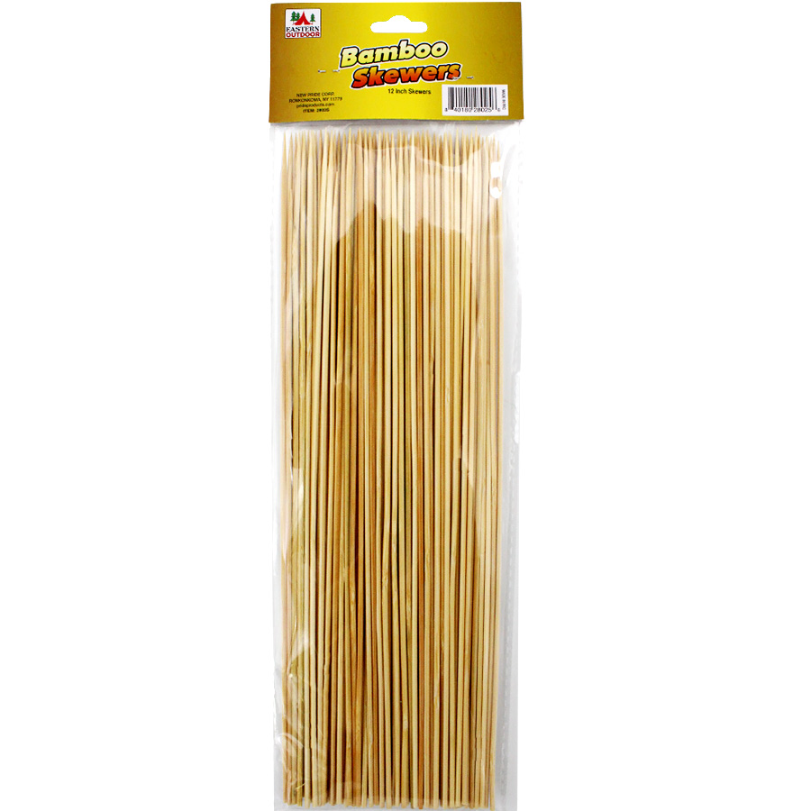EASTERN OUTDOOR BAMBOO SKEWERS 12 IN 100 CT