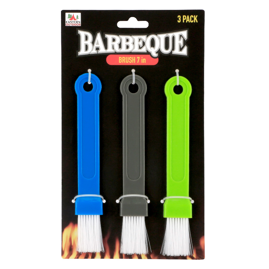 EASTERN OUTDOOR BBQ BRUSH 7 IN 3 CT