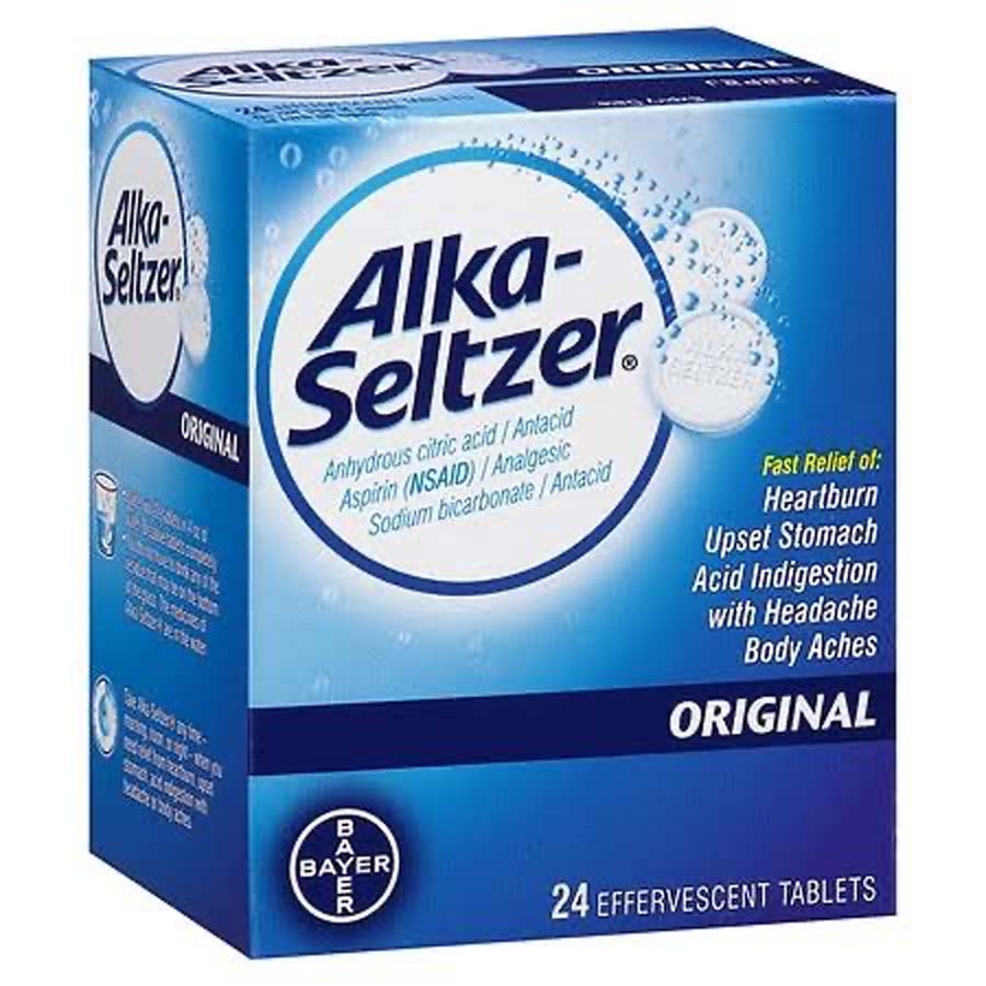 ALKA SELTZER TABLET 2 CT ORIGINAL DISPENSER BOX