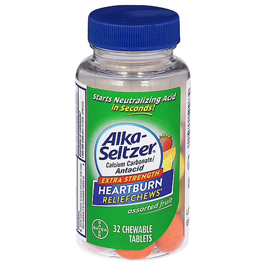 ALKA-SELTZER HEATBURN RELIEF TABLET 32 CT CHEWS ASSORTED FRUIT
