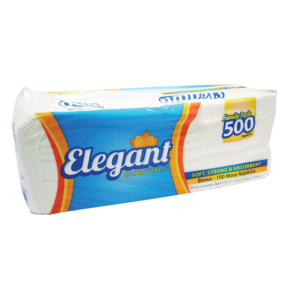 ELEGANT NAPKINS 12 X 12 IN 500 CT