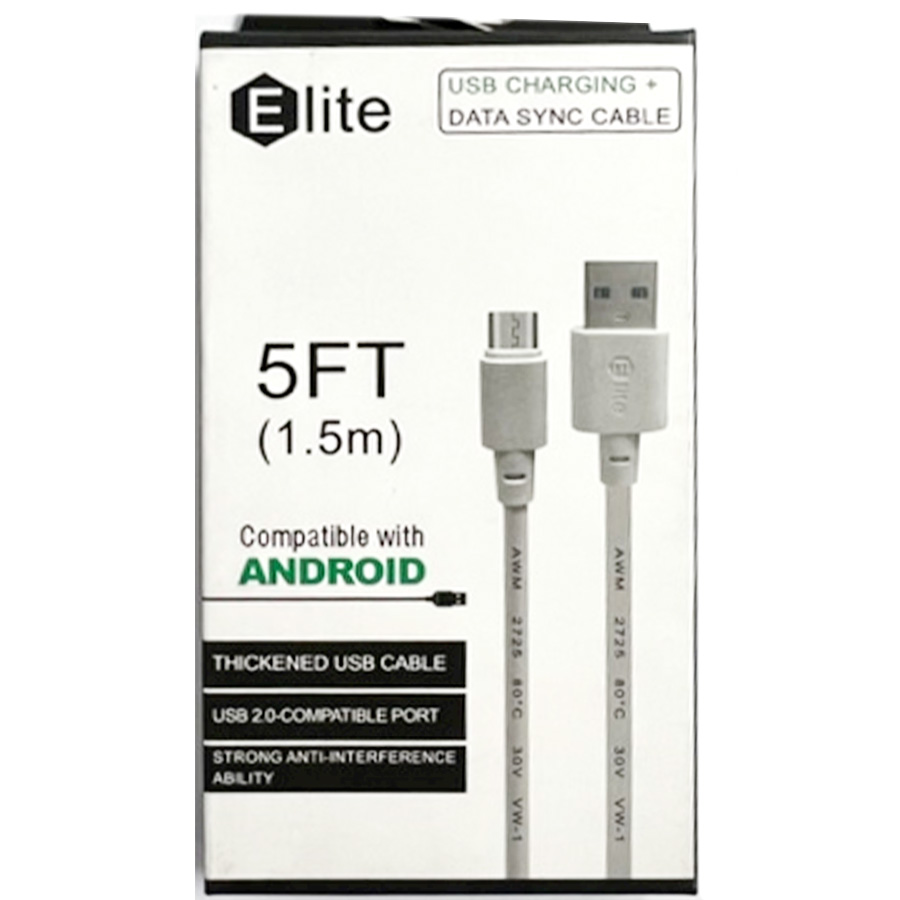 ELITE USB CABLE 5 FT / 1.5 M ANDRIOD