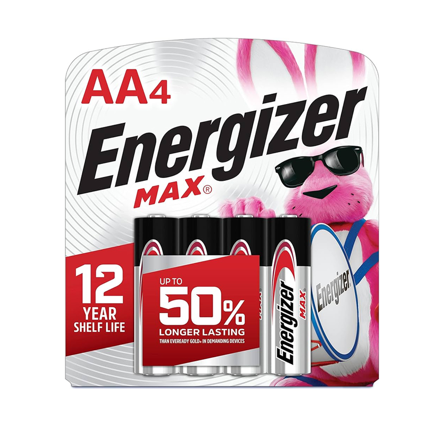ENERGIZER ALKALINE BATTERIES AA4 FOR EXPORT ONLY