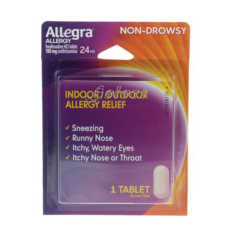 ALLEGRA ALLERGY RELIEF 1 CT NON DROWSY